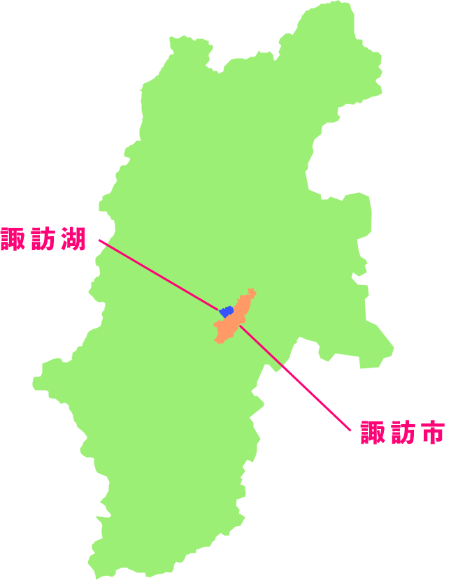 諏訪湖　位置図
