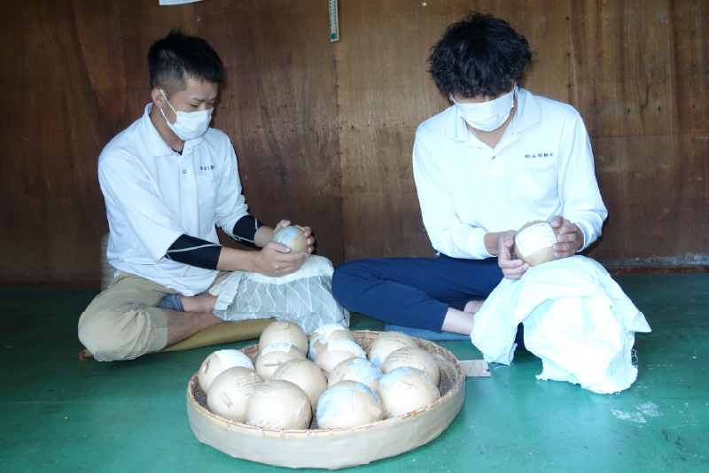 諏訪湖オータム花火のメッセージ貼り付け作業1