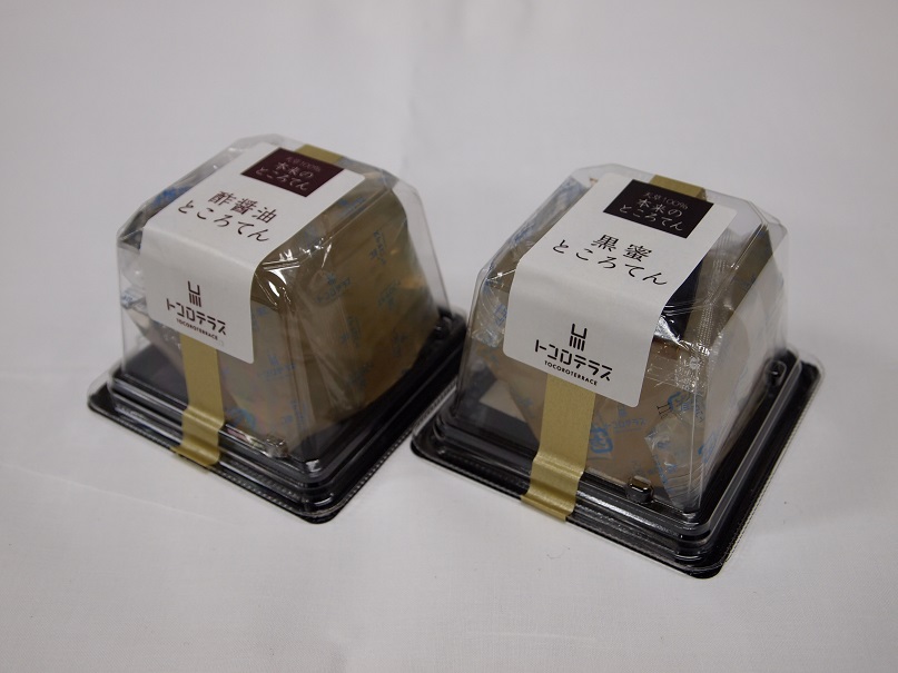 ところてん（酢醤油・くろみつ）